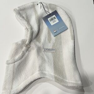 MADHAPPY x COLUMBIA FLEECE HOOD - SILVER/ WHITE